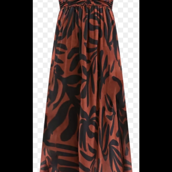 Chic Black and Brown Maxi Dress - Picture 2 of 8